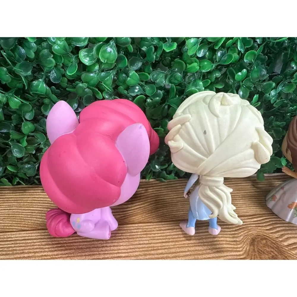 Bundle of 5 Funko Pop Princess Pony  Pinkie Pie Vinyl Figure Frozen Ariel Belle